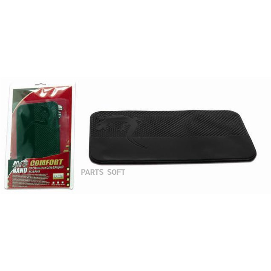 Коврик на панель приборов противоскользящий (140х80 мм) "AVS" (NANO, NP-009) - AVS None None